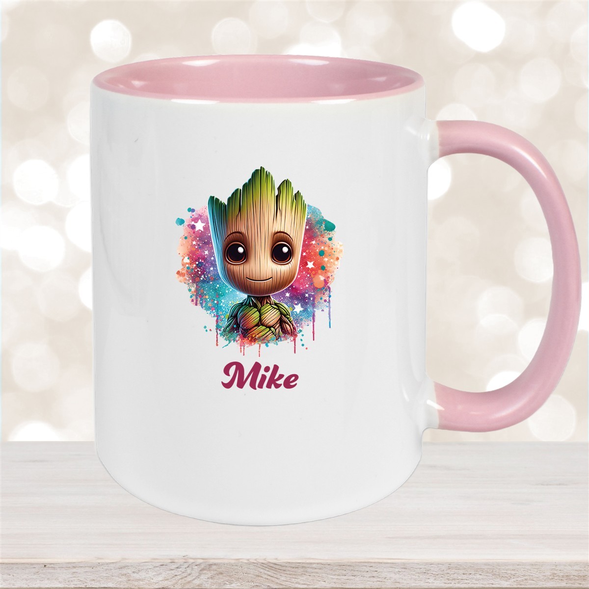 Tasse Baby-Groot #4 Wunschname Keramik Kinderbecher personalisiert versch. Farben