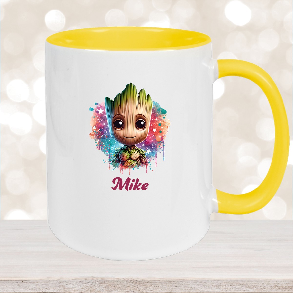 Tasse Baby-Groot #4 Wunschname Keramik Kinderbecher personalisiert versch. Farben