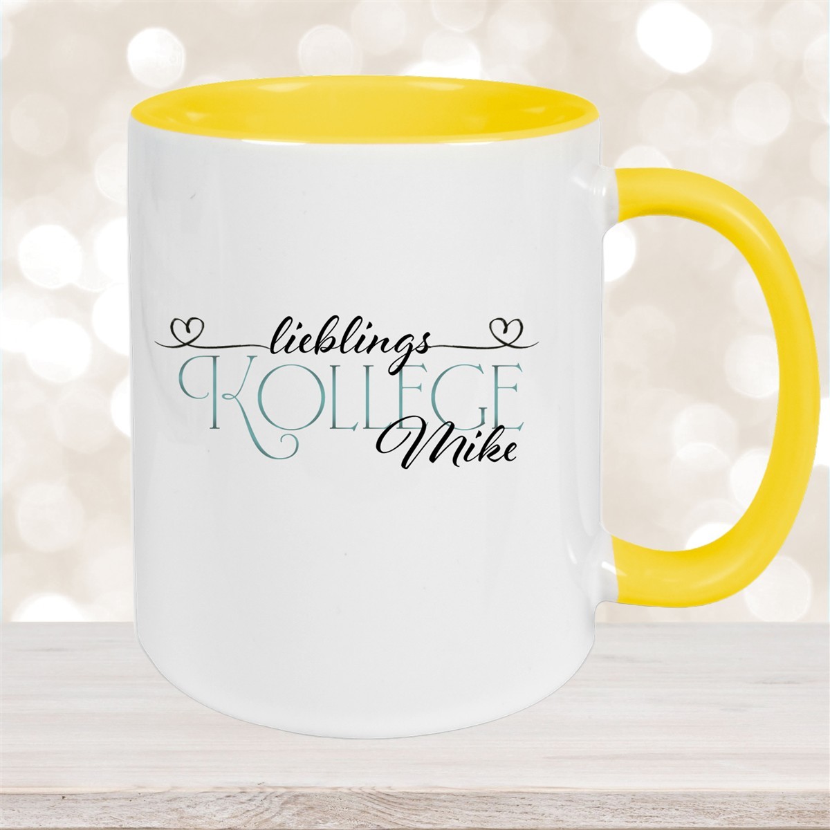 Tasse Wunschname Lieblings-Kollege #1 personalisiert Keramik Becher versch. Farben