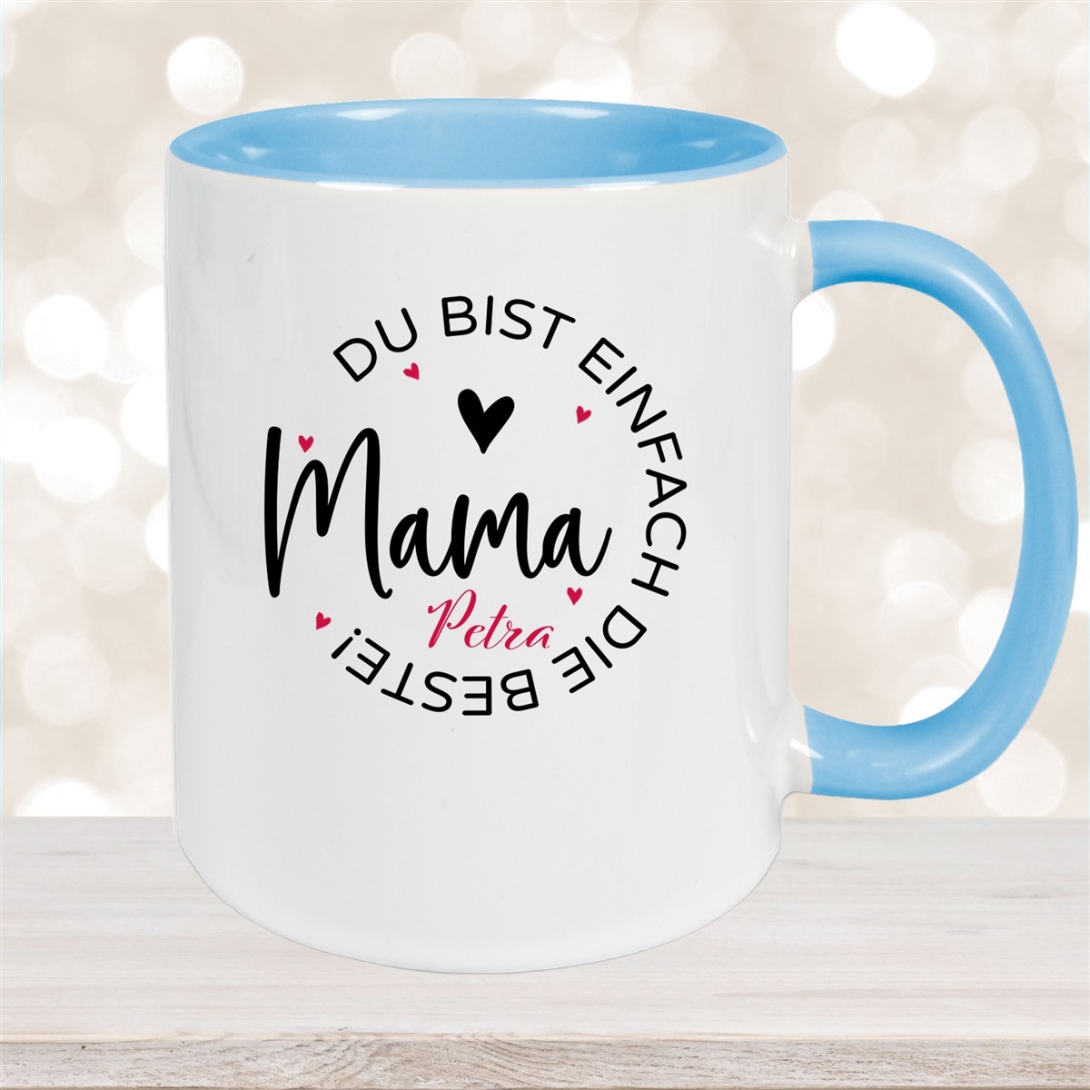 Tasse Muttertag #13 Wunschnamen Keramik Personalisiert versch. Farben