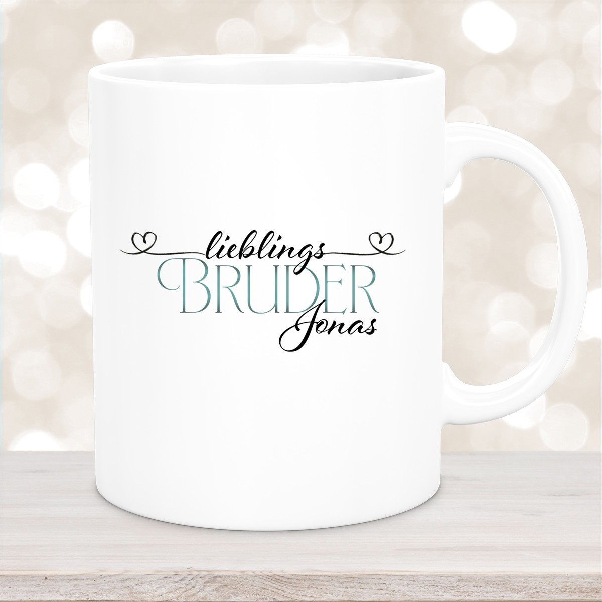 Tasse Wunschname Lieblings-Bruder #1 personalisiert Keramik Becher versch. Farben