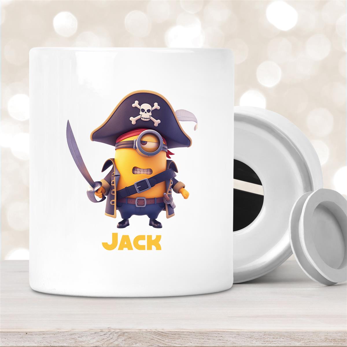 Spardose Minions Kinder Minion #1 Pirat Wunschname personalisiert 
