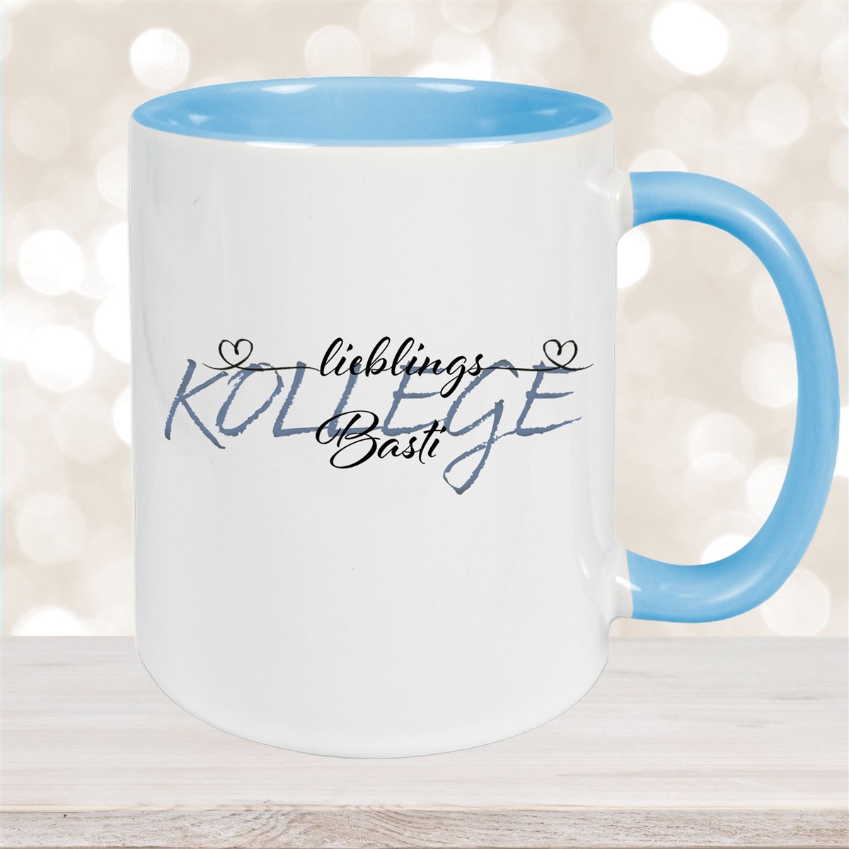 Tasse Wunschname Lieblings-Kollege #2 personalisiert Keramik Becher versch. Farben 