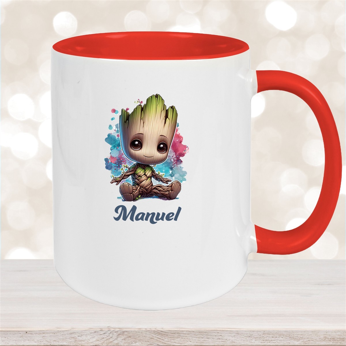 Tasse Baby-Groot #1 Wunschname Keramik Kinderbecher personalisiert versch. Farben