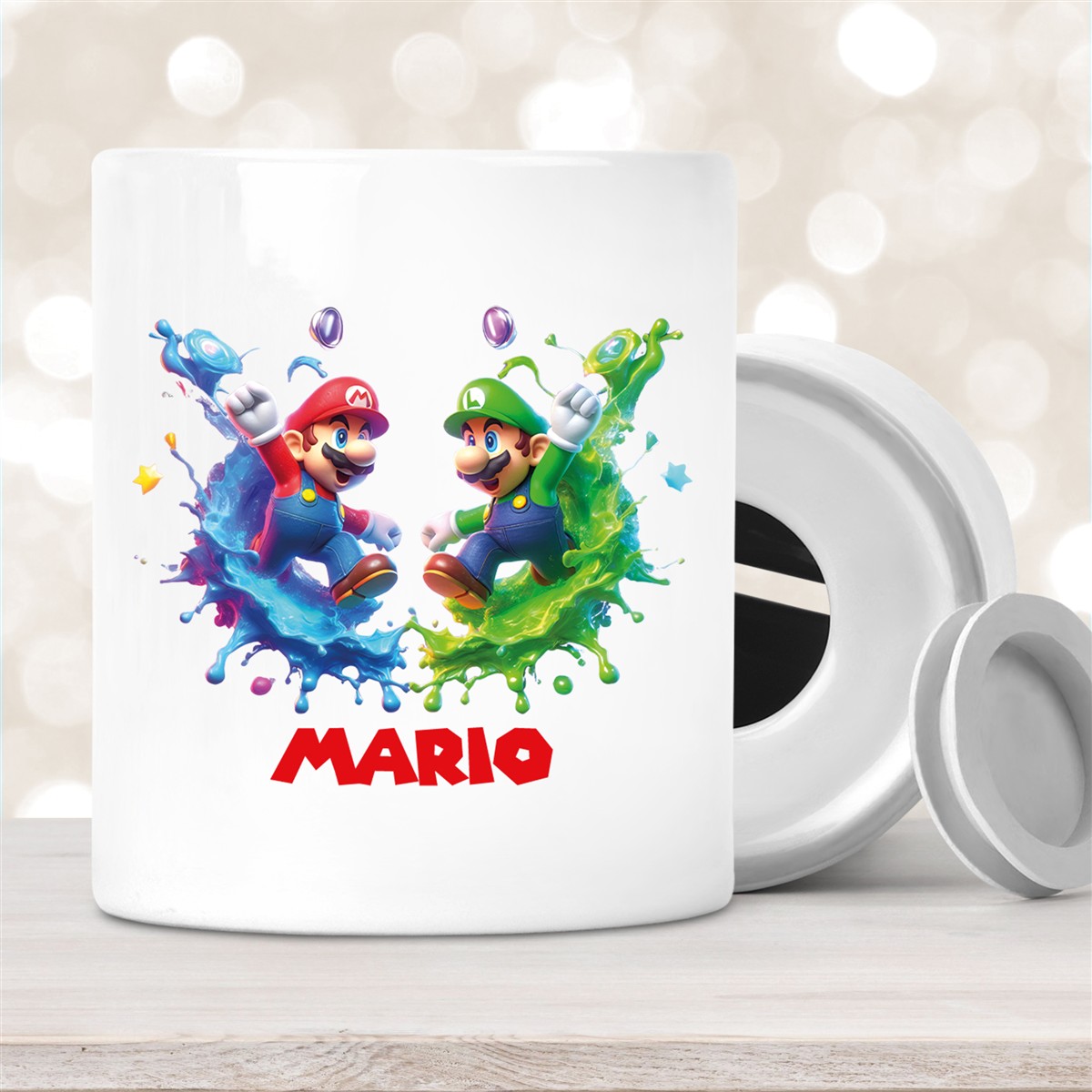 Spardose Super Mario #7 Wunschname personalisiert