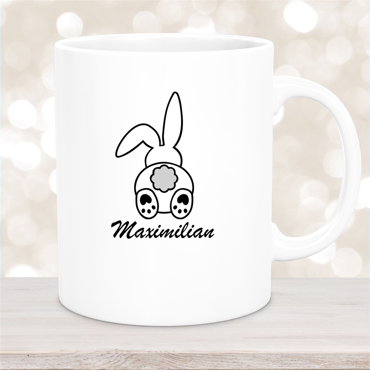 Tasse Ostern - Hase #4 Wunschnamen Keramik personalisiert versch. Farben