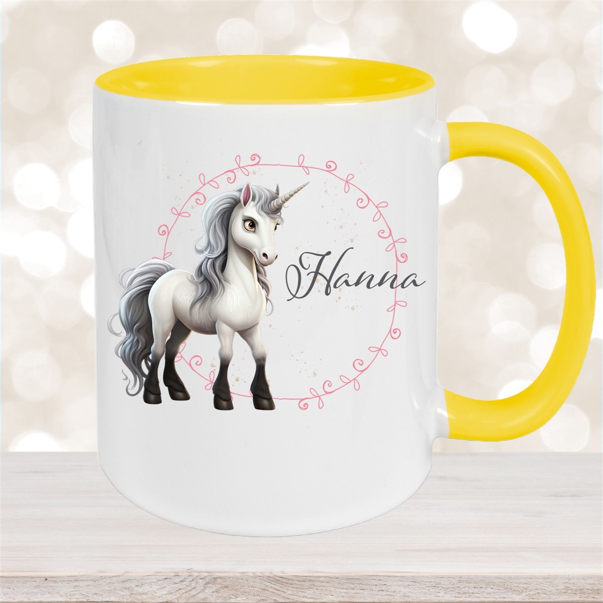 Tasse Einhorn #6 Wunschname Keramik Kinderbecher personalisiert versch. Farben