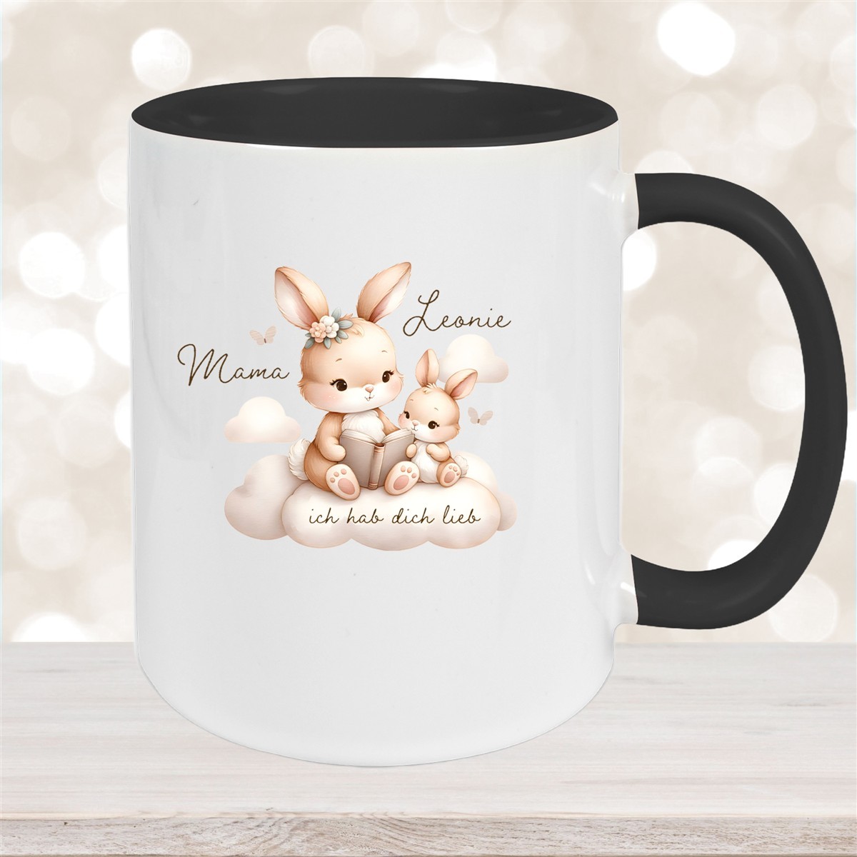 Tasse Muttertag #6 Wunschnamen Keramik Personalisiert versch. Farben
