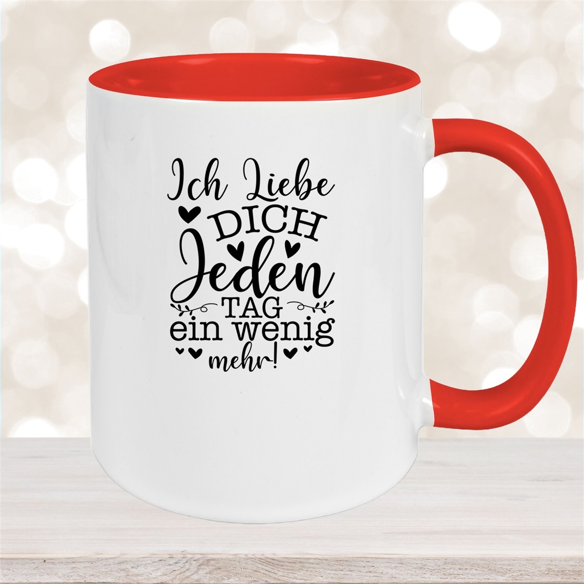 Tasse Spruch Valentinstag #17 Keramik versch. Farben