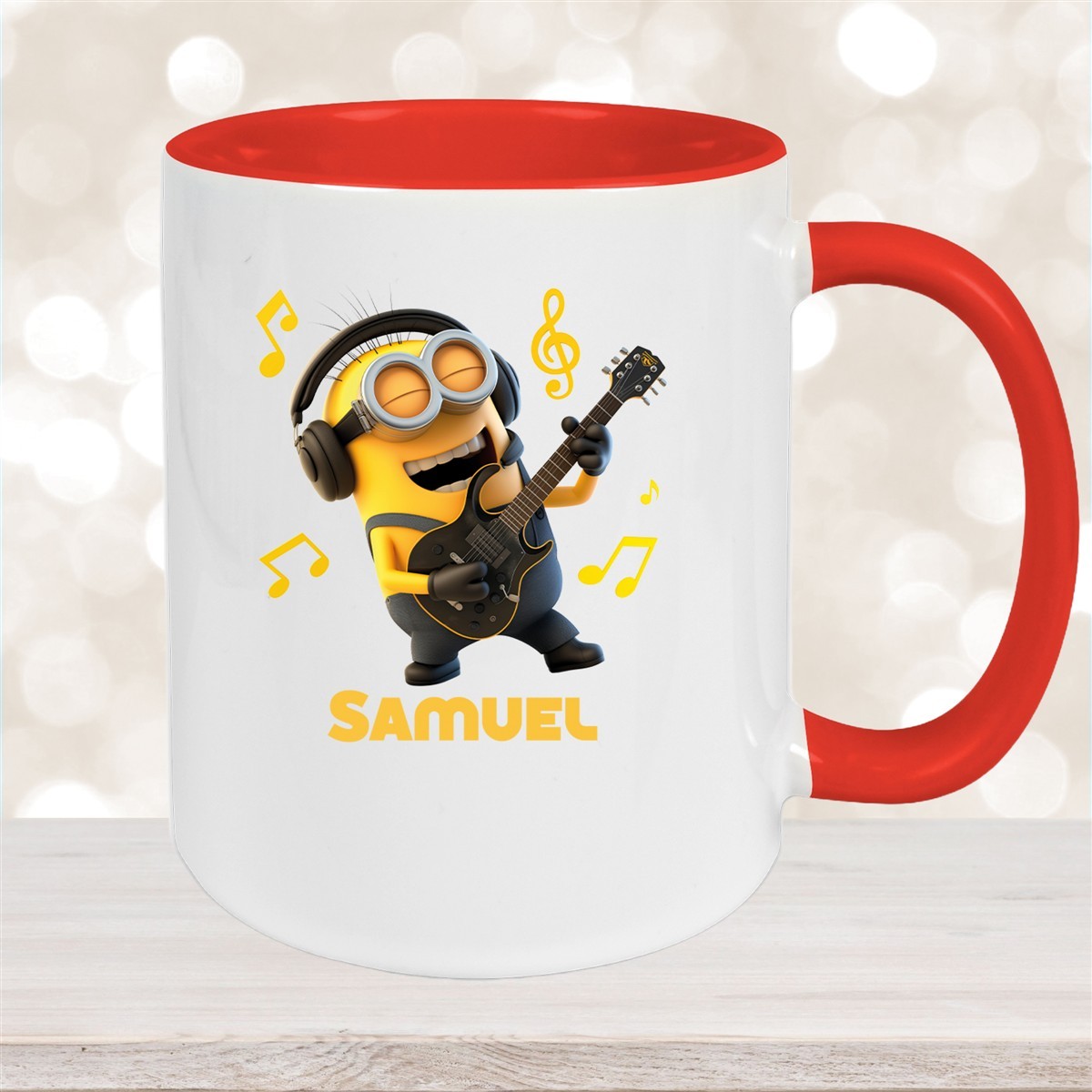 Tasse Minions Kinder Minion #6 Rockstar Wunschname Keramik Kinderbecher personalisiert versch. Farben
