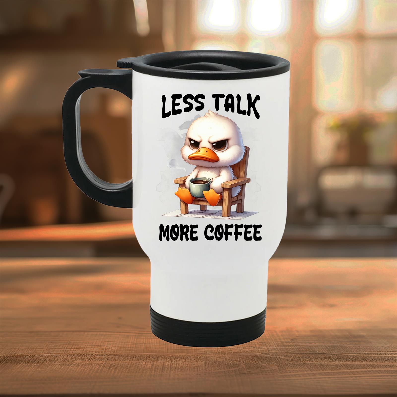 Edelstahl-Thermobecher mit Deckel Moore-Coffee #4 weiß