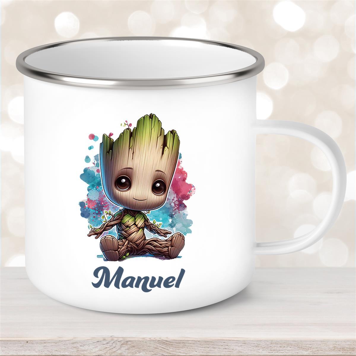 Tasse Baby-Groot #1 Wunschname Emaille Kinderbecher personalisiert