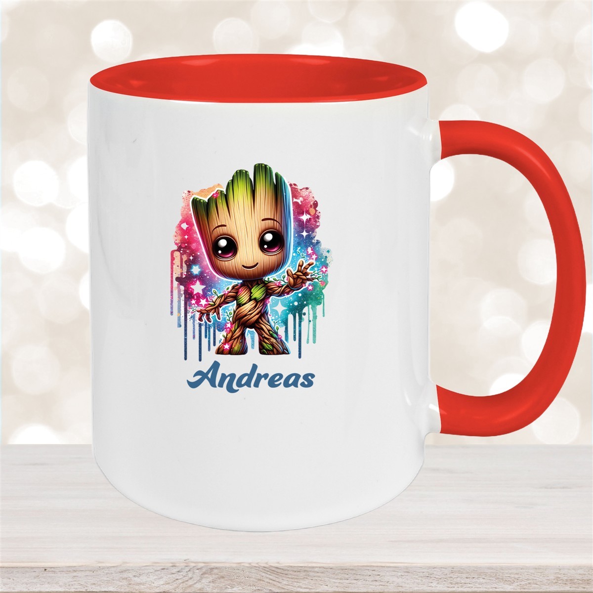 Tasse Baby-Groot #2 Wunschname Keramik Kinderbecher personalisiert versch. Farben