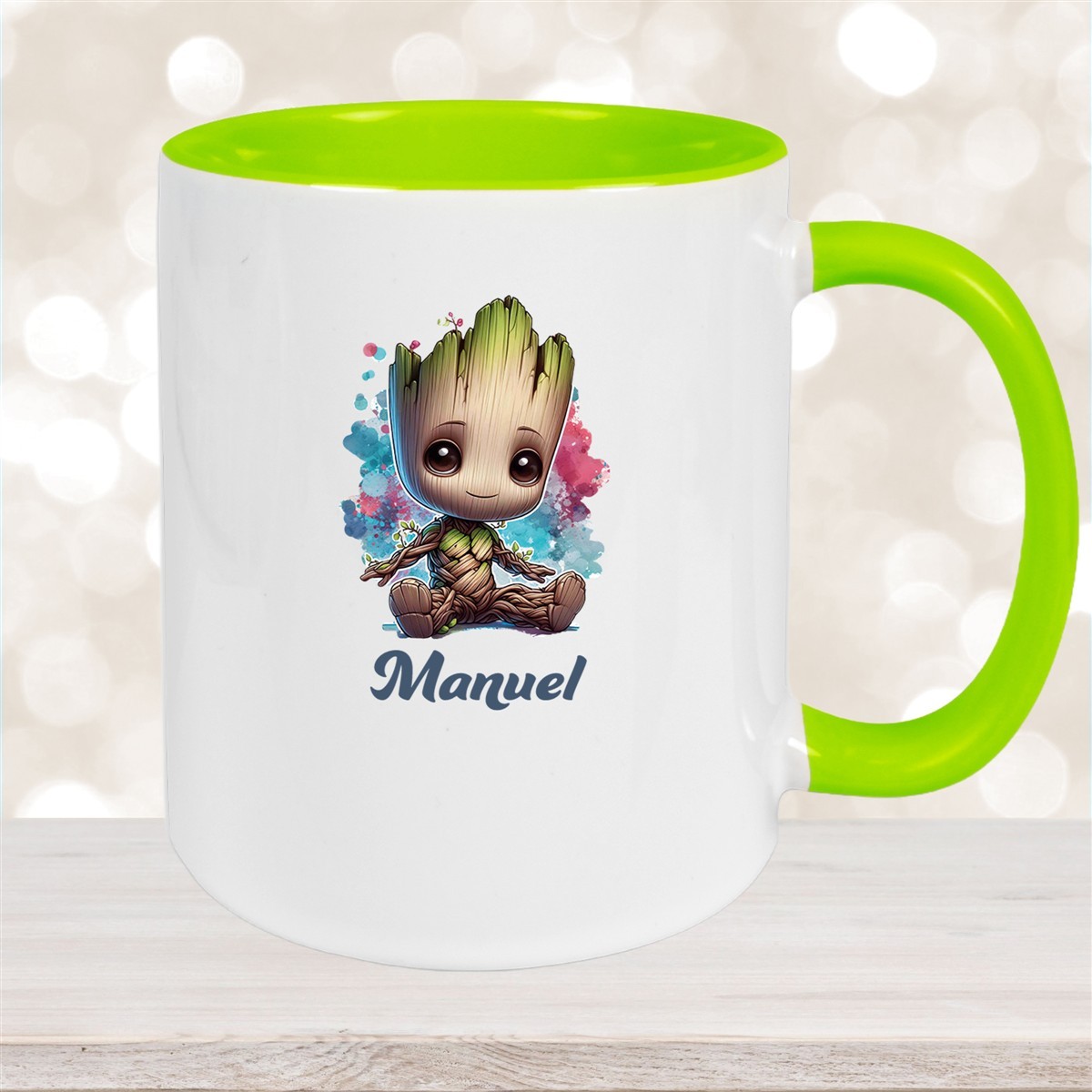 Tasse Baby-Groot #1 Wunschname Keramik Kinderbecher personalisiert versch. Farben