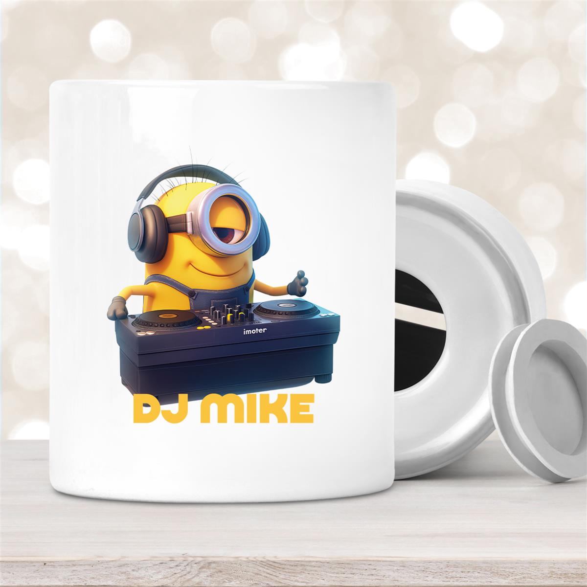 Spardose Minions Kinder Minion #9 DJ Wunschname personalisiert 