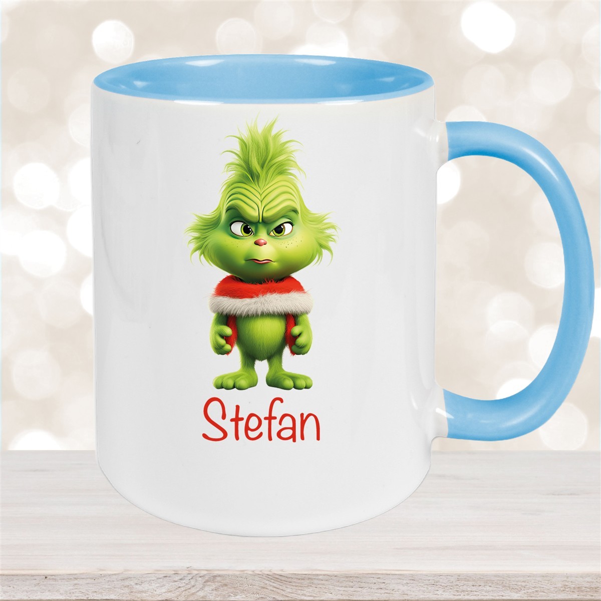 Tasse Wunschname Weihnachten Grinch #1 Keramik Kinderbecher versch. Farben