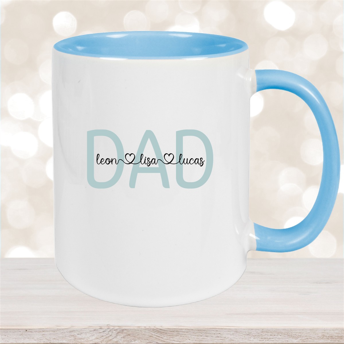 Tasse Vatertag #2 Wunschnamen Keramik Personalisiert versch. Farben