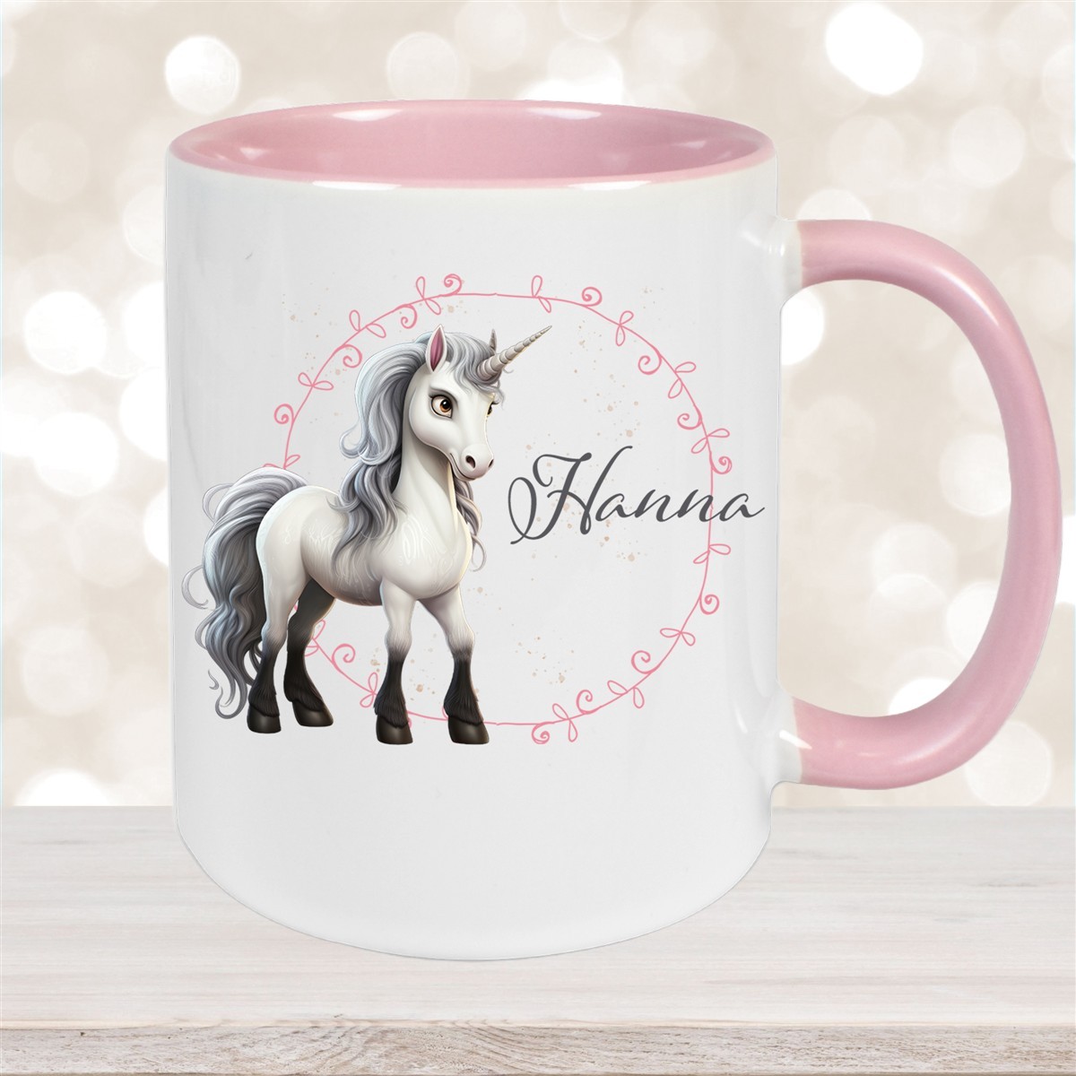 Tasse Einhorn #6 Wunschname Keramik Kinderbecher personalisiert versch. Farben