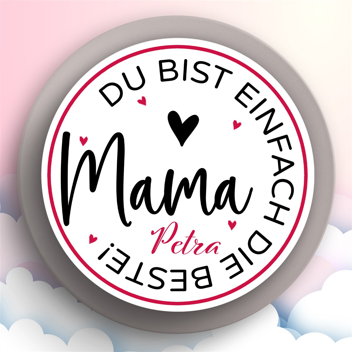 Tortenaufleger Muttertag #3 Personalisierbar (20cm)