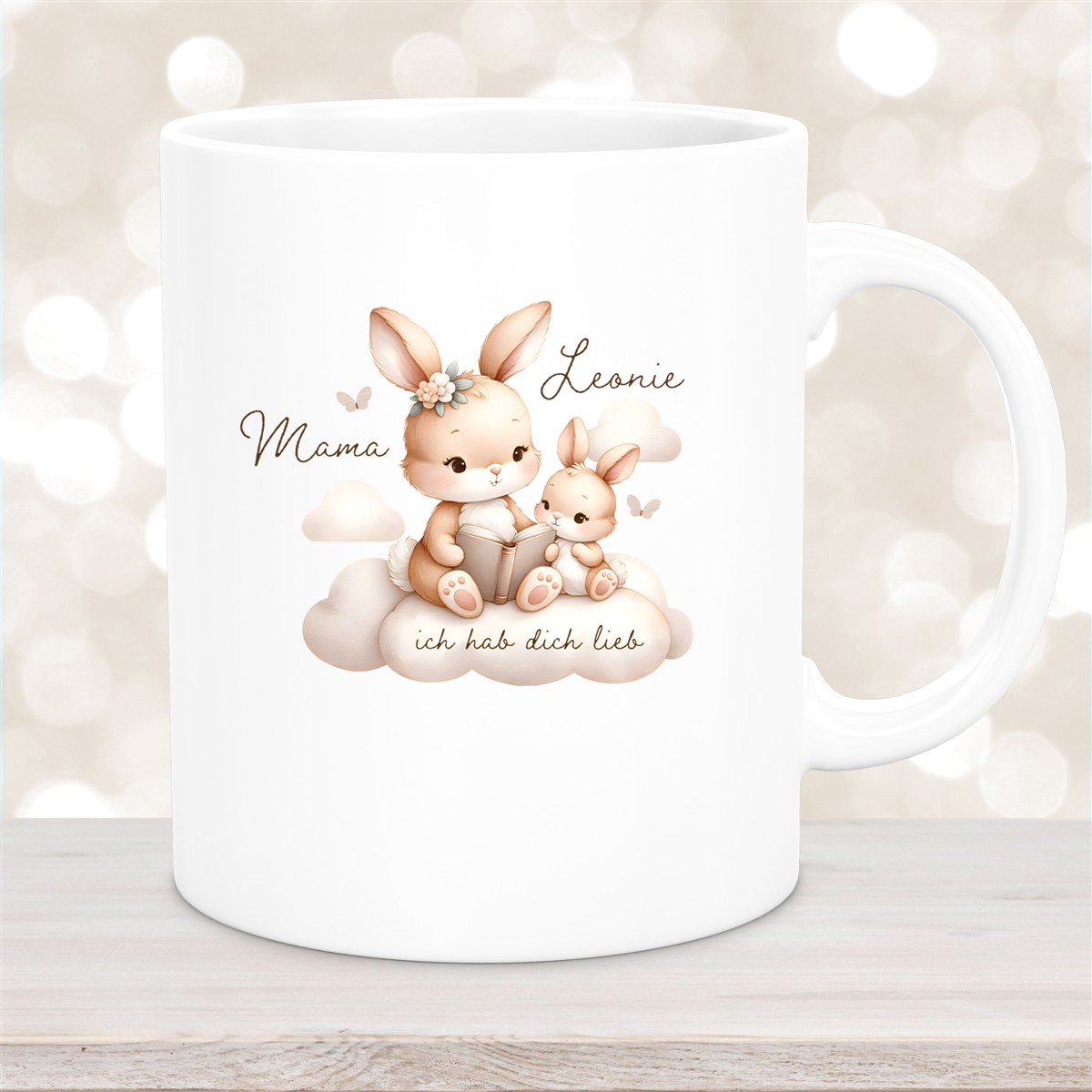 Tasse Muttertag #6 Wunschnamen Keramik Personalisiert versch. Farben