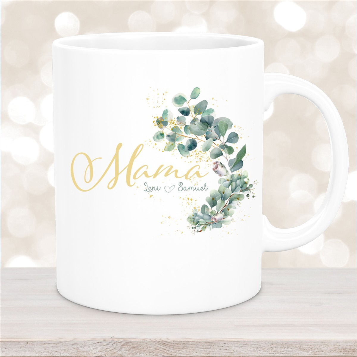 Tasse Muttertag #8 Wunschnamen Keramik Personalisiert versch. Farben