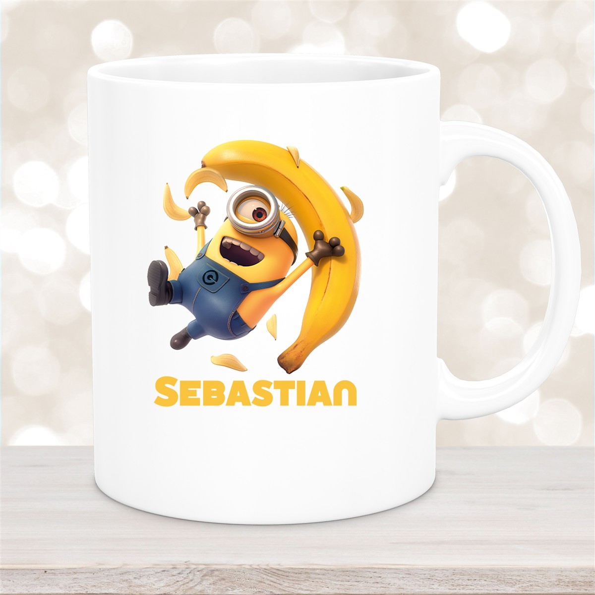 Tasse Minions Kinder Minion #2 Banana Wunschname Keramik Kinderbecher personalisiert versch. Farben