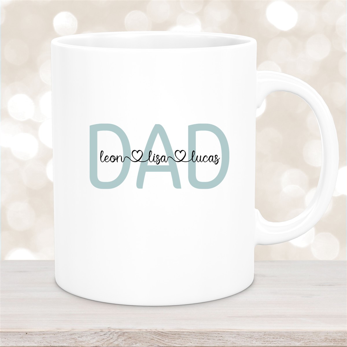 Tasse Vatertag #2 Wunschnamen Keramik Personalisiert versch. Farben