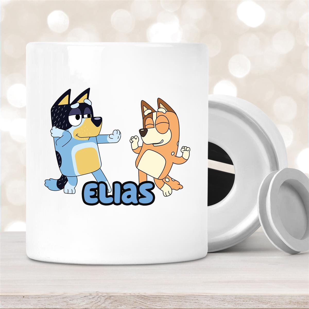 Spardose mit Wunschname Bluey #1 personalisiert