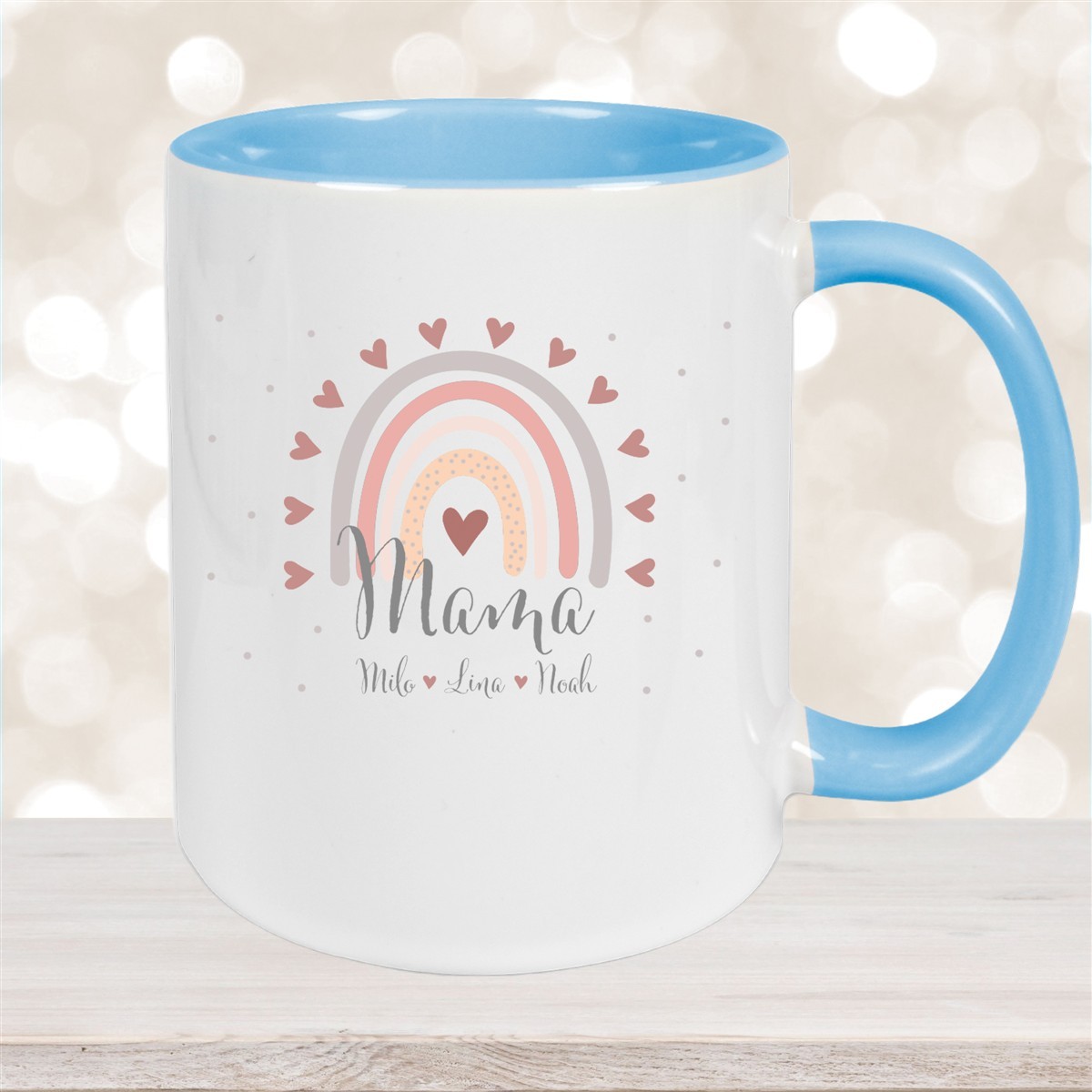 Tasse Muttertag #9 Wunschnamen Keramik Personalisiert versch. Farben