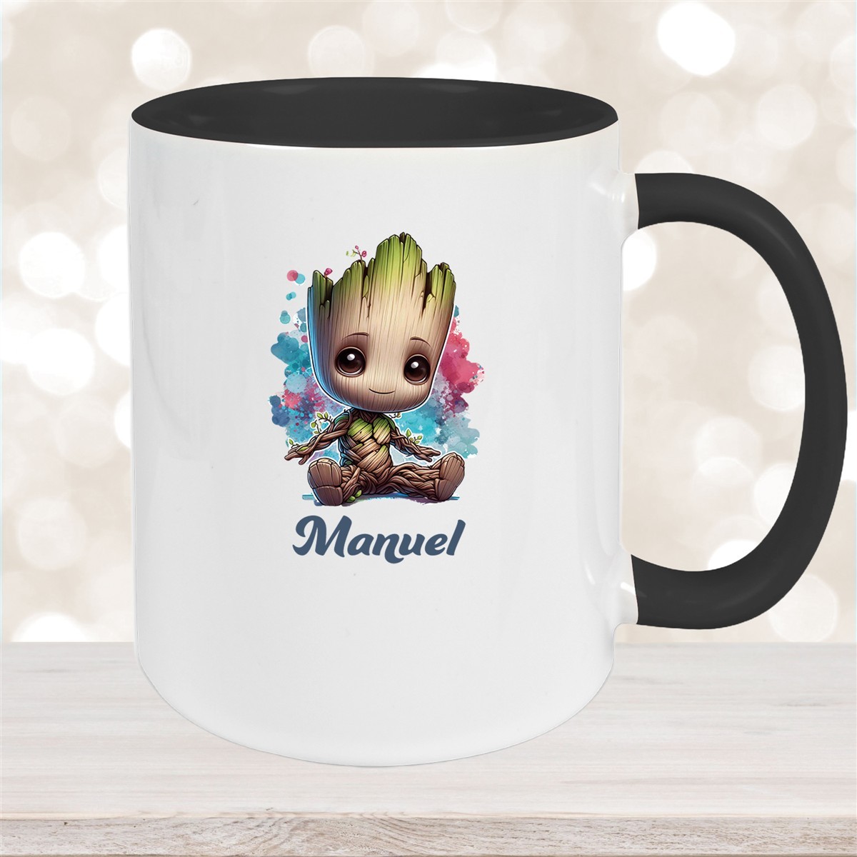 Tasse Baby-Groot #1 Wunschname Keramik Kinderbecher personalisiert versch. Farben