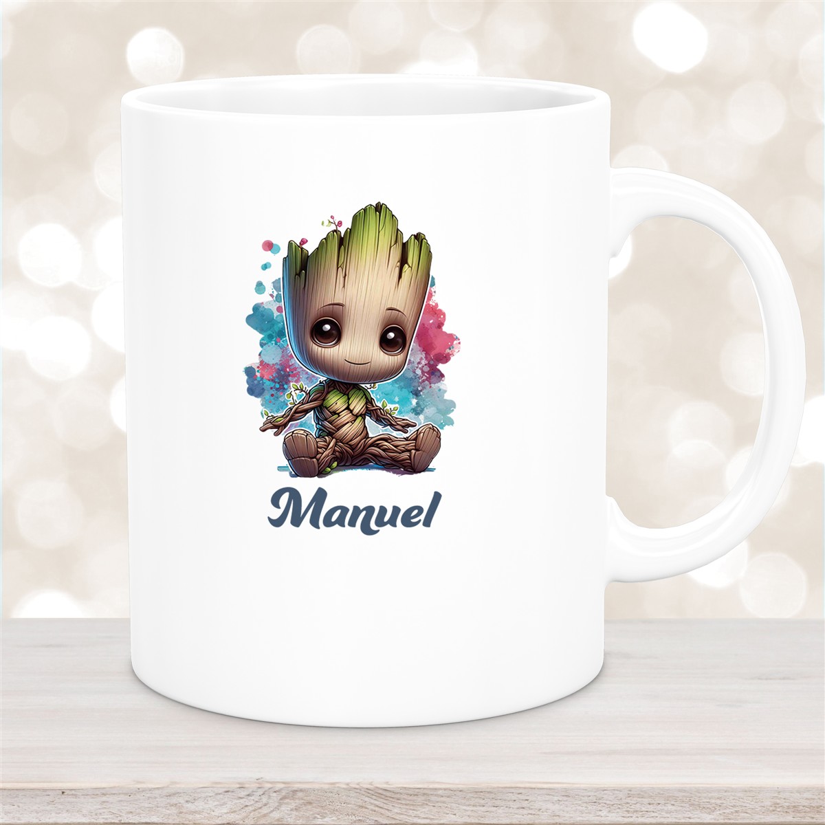 Tasse Baby-Groot #1 Wunschname Keramik Kinderbecher personalisiert versch. Farben