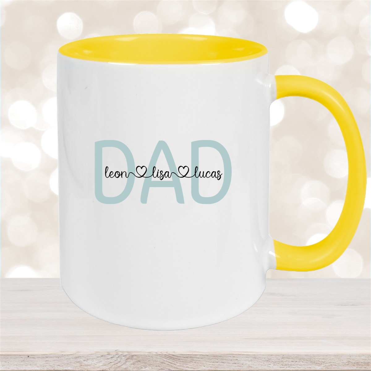 Tasse Vatertag #2 Wunschnamen Keramik Personalisiert versch. Farben