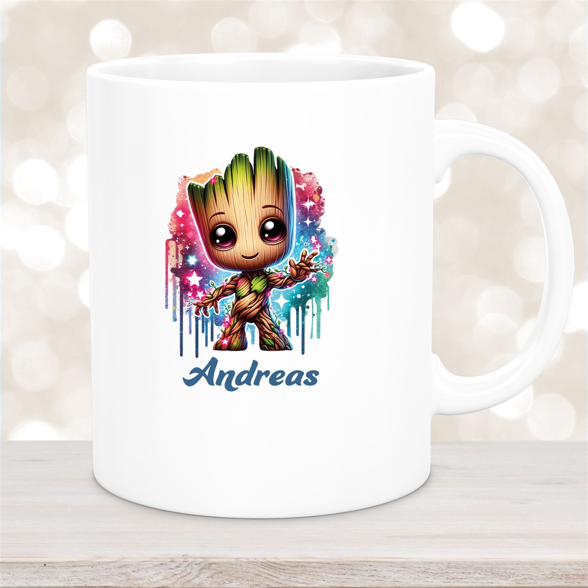 Tasse Baby-Groot #2 Wunschname Keramik Kinderbecher personalisiert versch. Farben