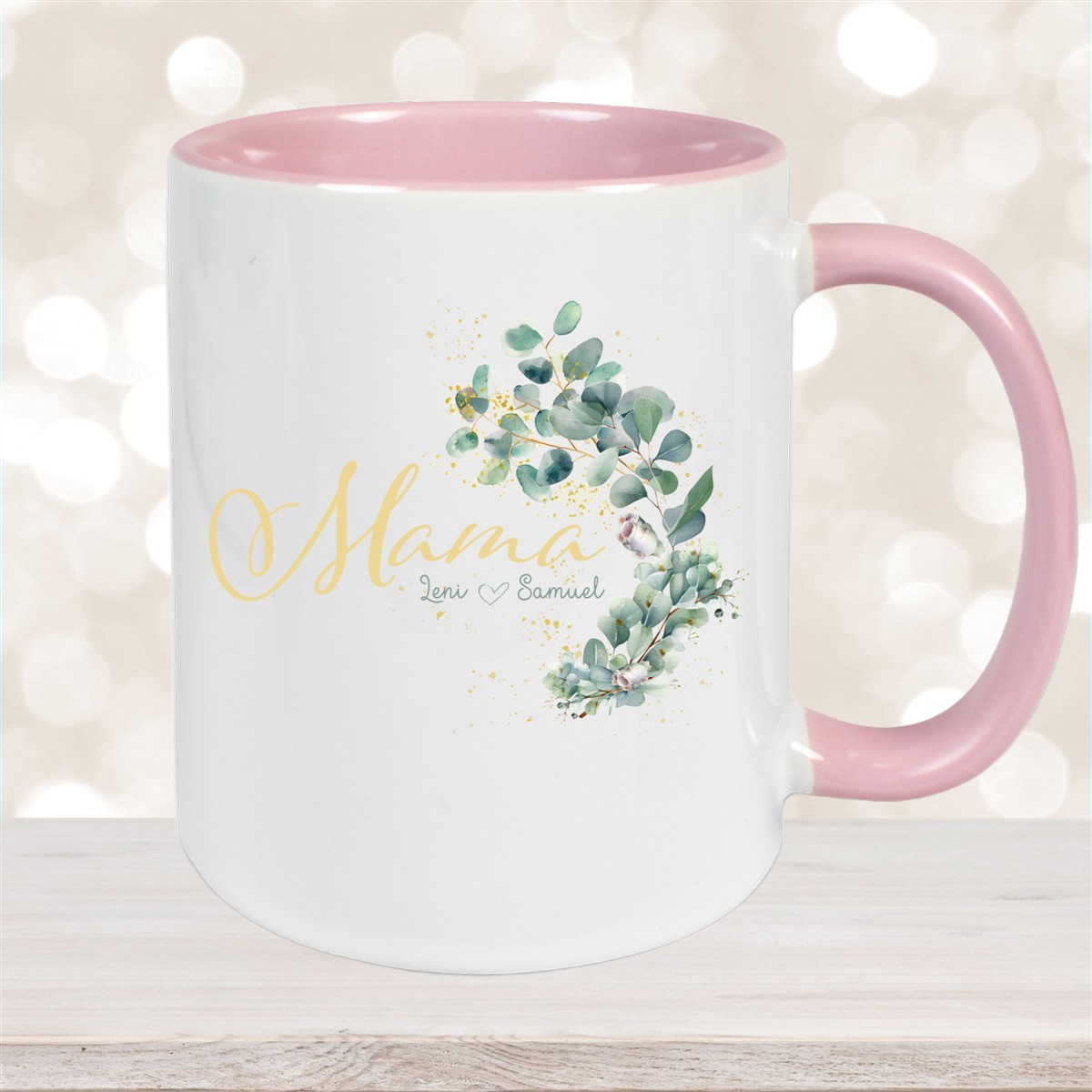 Tasse Muttertag #8 Wunschnamen Keramik Personalisiert versch. Farben
