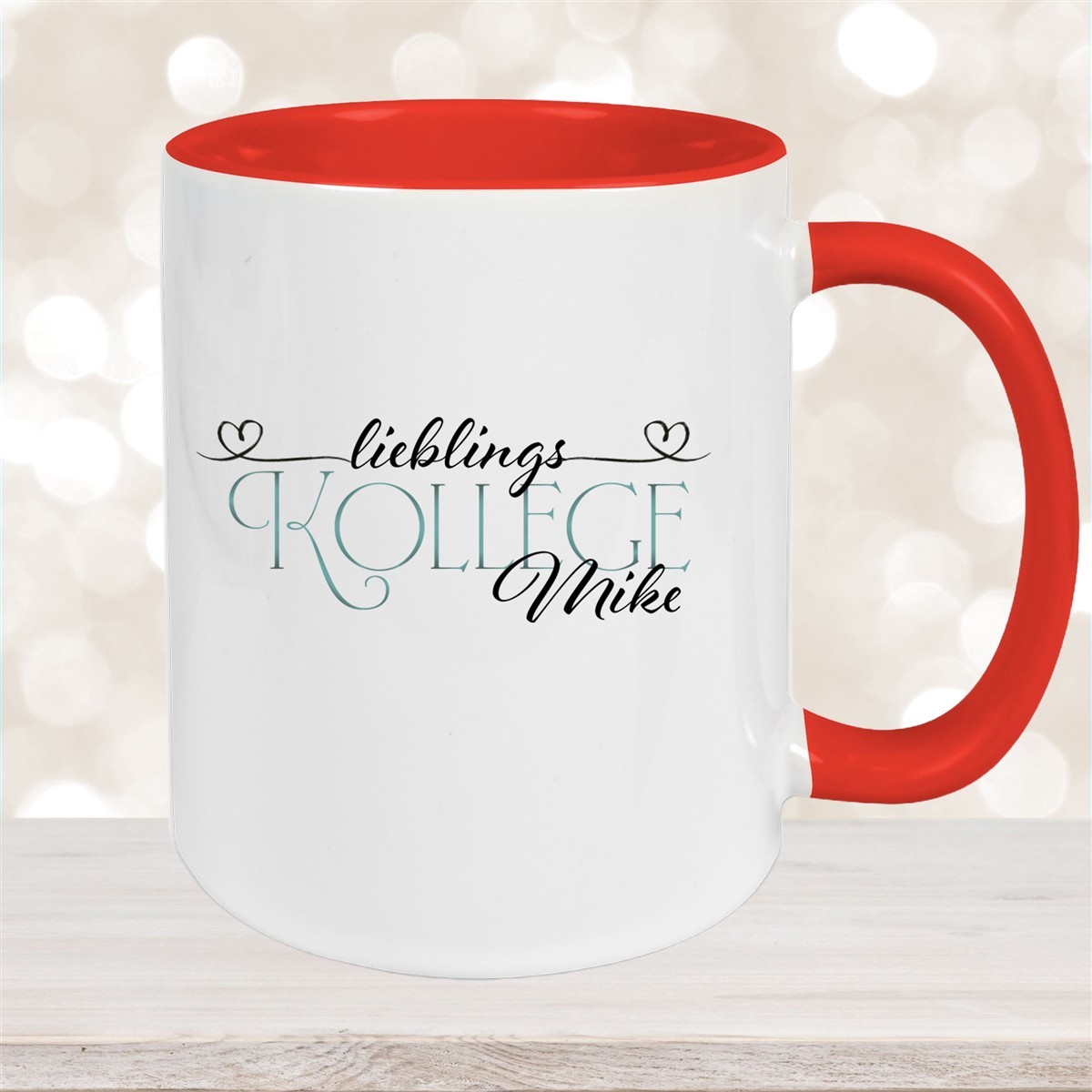 Tasse Wunschname Lieblings-Kollege #1 personalisiert Keramik Becher versch. Farben