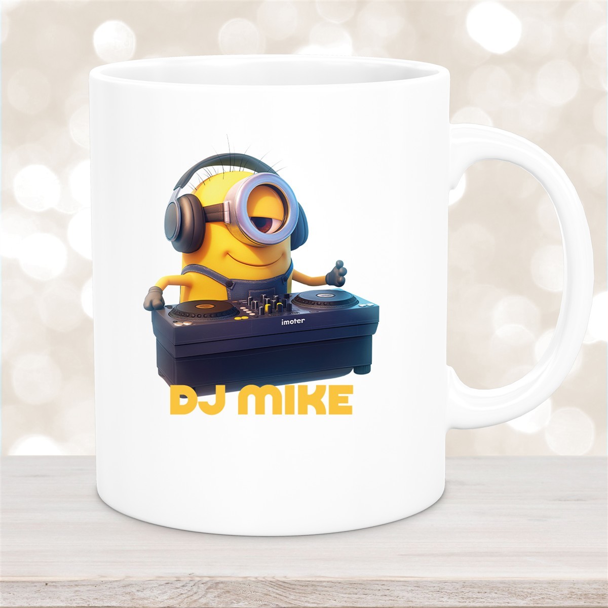 Tasse Minions Kinder Minion #9 DJ Wunschname Keramik Kinderbecher personalisiert versch. Farben