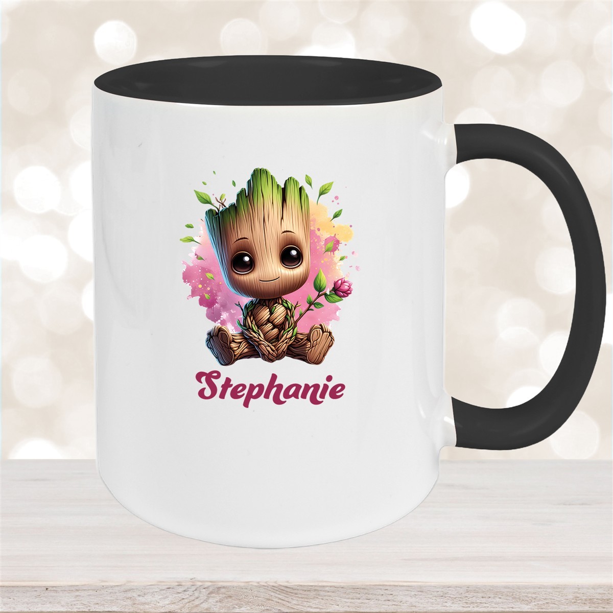 Tasse Baby-Groot #3 Wunschname Keramik Kinderbecher personalisiert versch. Farben