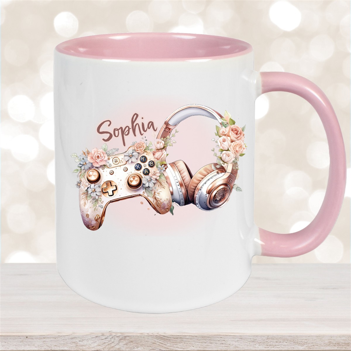 Tasse Gamer #4 Wunschname Keramik Kinderbecher personalisiert versch. Farben