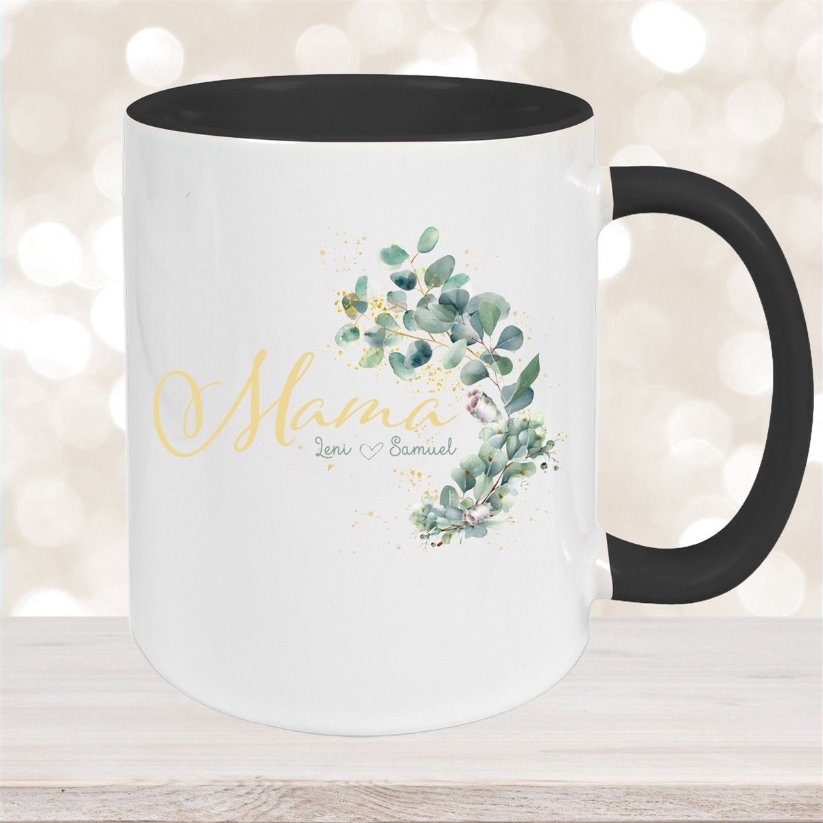 Tasse Muttertag #8 Wunschnamen Keramik Personalisiert versch. Farben
