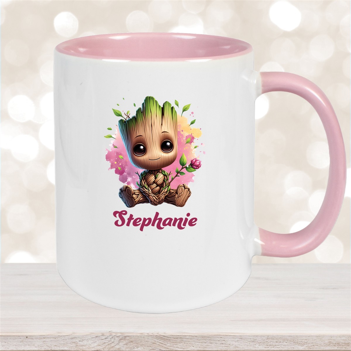 Tasse Baby-Groot #3 Wunschname Keramik Kinderbecher personalisiert versch. Farben