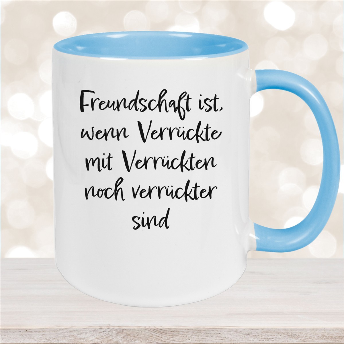 Tasse Freundschaft Liebe Sprüche #1 Keramik versch. Farben