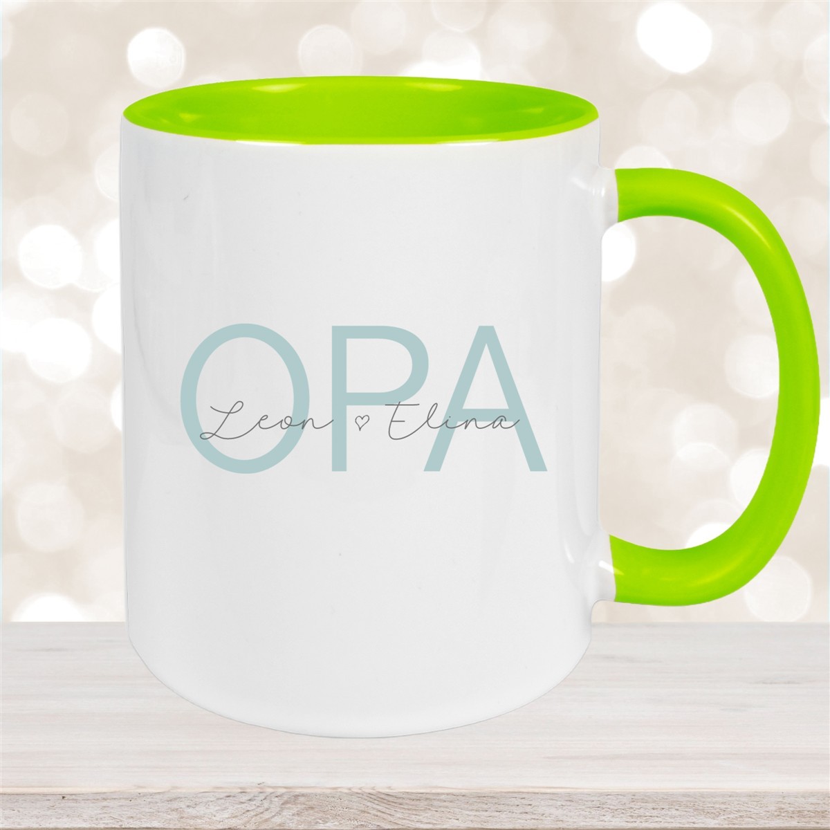 Tasse, Opa, Vatertag, Geburtstag #1 Wunschnamen Keramik Personalisiert #1 versch. Farben