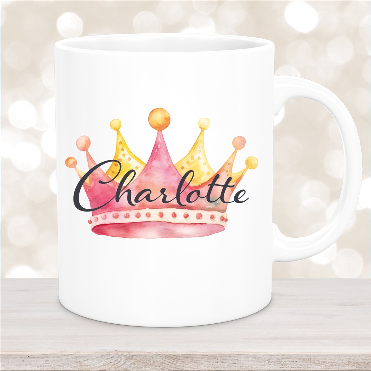 Tasse Krone #2 Wunschname Keramik Kinderbecher personalisiert versch. Farben