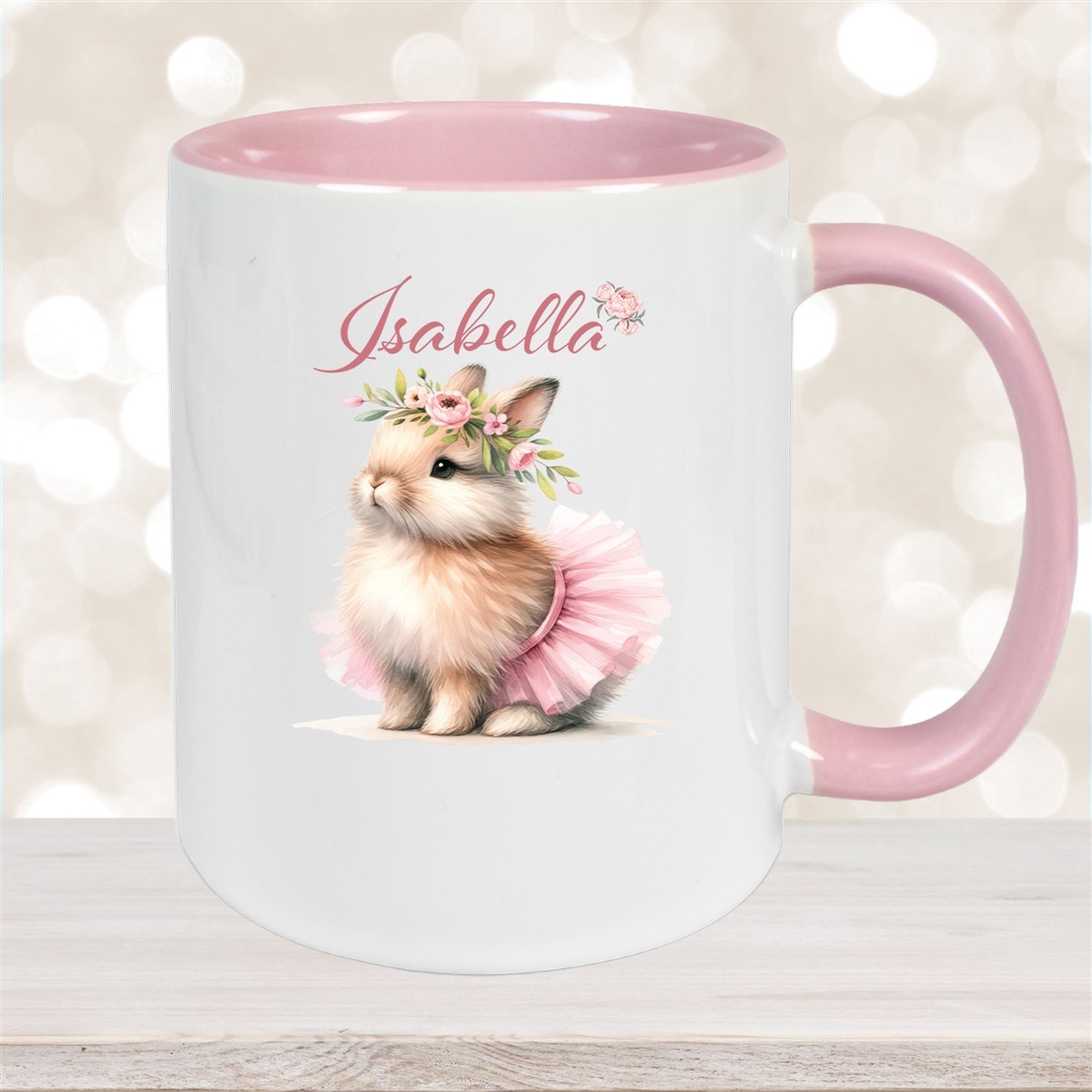 Tasse Ostern - Hase #9 Wunschnamen Keramik personalisiert versch. Farben