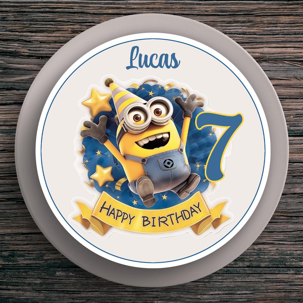 Tortenaufleger Geburtstag Minions #3 – Magische Kuchendekoration für Kindergeburtstage