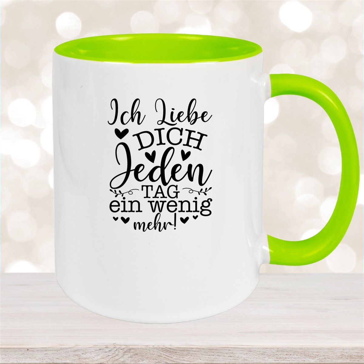 Tasse Spruch Valentinstag #17 Keramik versch. Farben