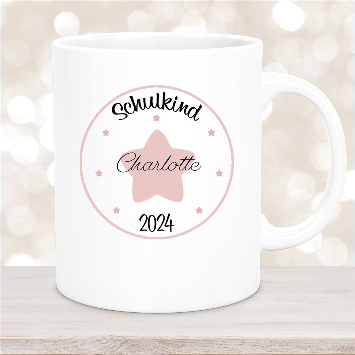 Tasse Schulkind #02 Wunschname Keramik Kinderbecher Personalisiert versch. Farben