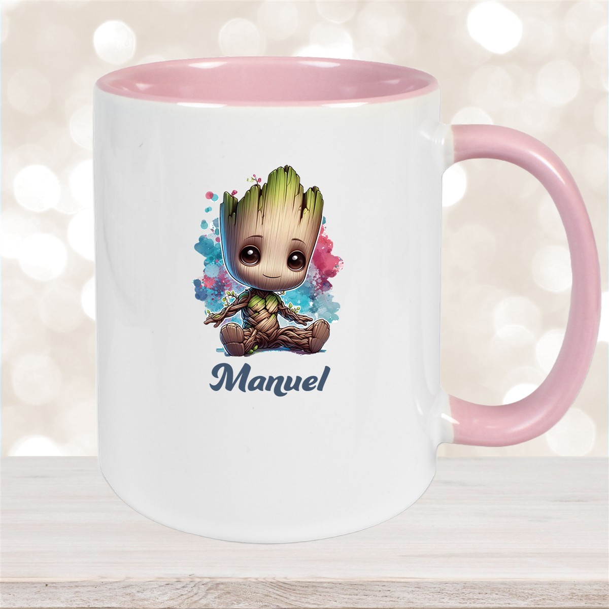 Tasse Baby-Groot #1 Wunschname Keramik Kinderbecher personalisiert versch. Farben