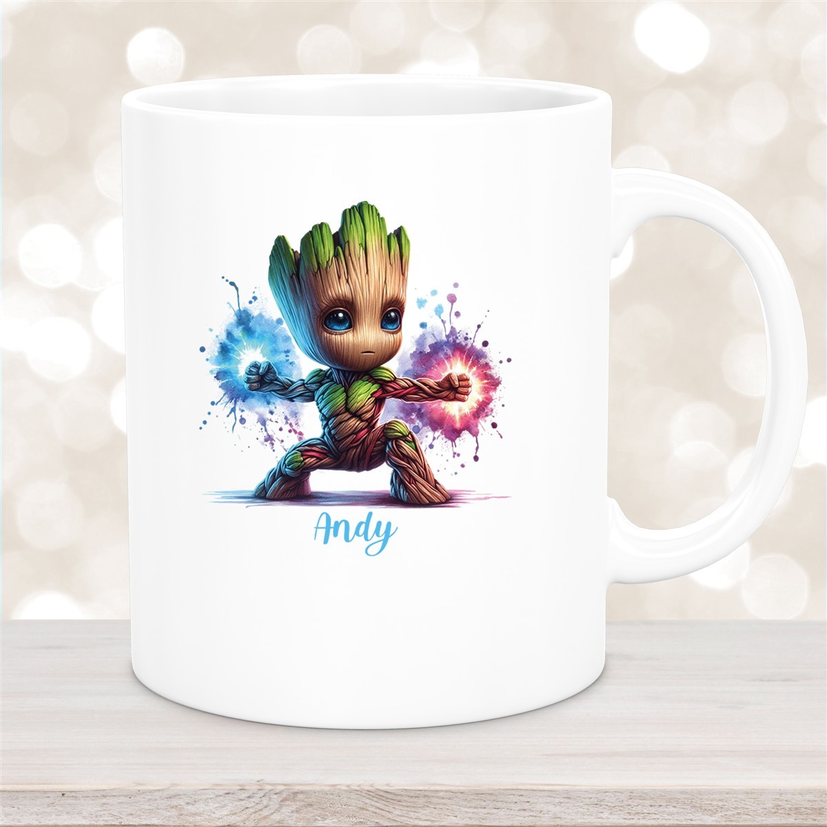 Tasse Wunschname Baby-Groot #8 Keramik Kinderbecher personalisiert versch. Farben