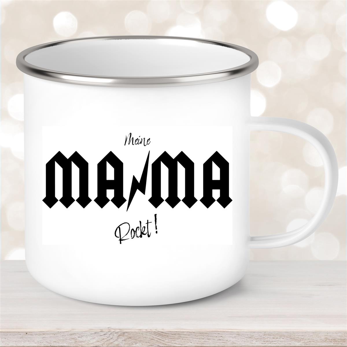 Tasse Muttertag #3 Wunschnamen Emaille Personalisiert